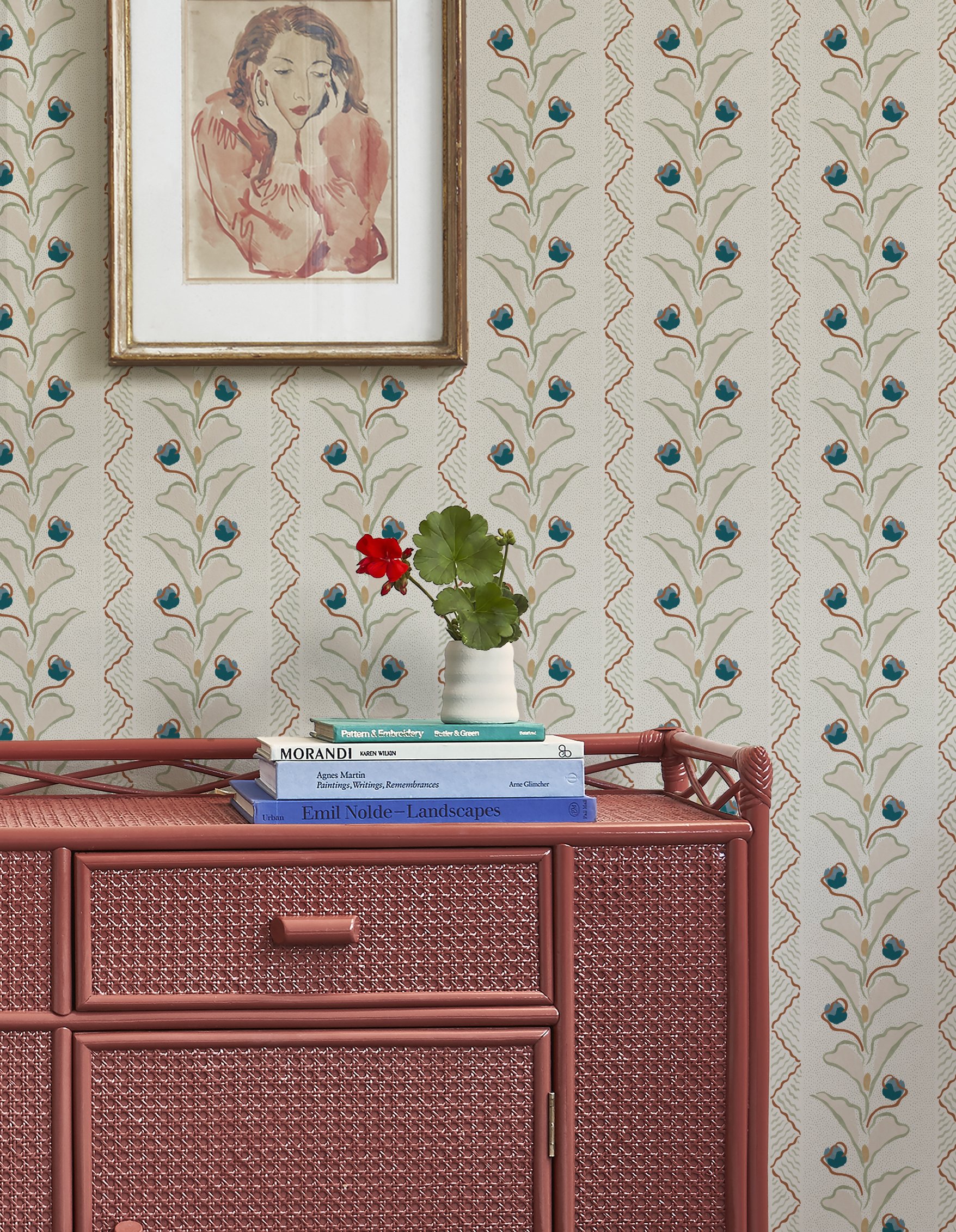 Sarah Mini Ochre - Sheer Cotton Madras — Imogen Heath Interiors